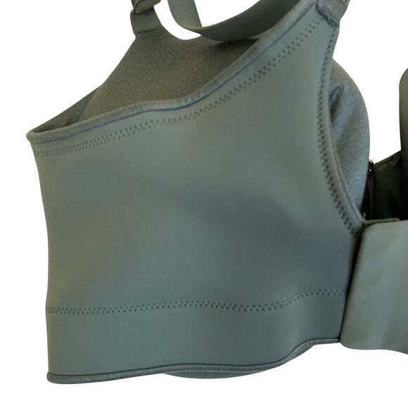 Cacique NWT Sz 40F C Wire Balconette Bra Olive Green Side-smoothing Solution - Picture 11 of 14